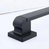 Sürgülü Kapı Çekme Kolu Tutma Kulpu Kulbu Çelik Dış Kapı Tutamağı Kol Siyah 40 Cm thumbnail 5