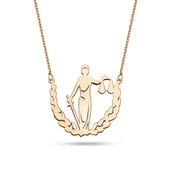 Adalet Simgesi Gümüş Kolye - Rose thumbnail 1