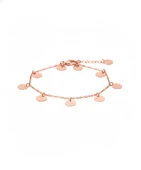 925 Ayar Gümüş Yuvarlak Halhal - Rose thumbnail 1