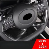 Hyundai i20 Elentra Bayon 2020-2024 Karbon Görünümlü Direksiyon Kapak thumbnail 1