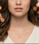 Sincap Origami Gümüş Kolye - Gümüş thumbnail 2