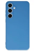 LitaeTrend Samsung Galaxy S24 FE Kılıf Nano içi Kadife Silikon - Mavi thumbnail 3
