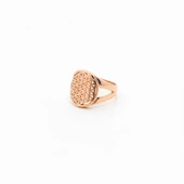 Yaşam Çiçeği Gümüş Yüzük - Rose thumbnail 1