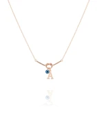 Aşk Düğümü Gümüş Kolye - Rose thumbnail 1