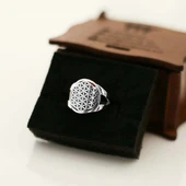 Yaşam Çiçeği Gümüş Yüzük - Gümüş thumbnail 2