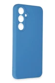 LitaeTrend Samsung Galaxy S24 FE Kılıf Nano içi Kadife Silikon - Mavi thumbnail 4