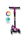 Swing Işıklı 3 Tekerlekli Scooter Pembe thumbnail 3