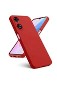 LitaeTrend Oppo A38 Kılıf First Silikon - Kırmızı thumbnail 1