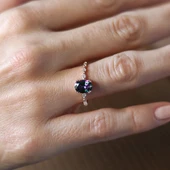 Mistik Topaz İhtişamı Gümüş Yüzük - Gümüş thumbnail 1