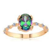 Mistik Topaz İhtişamı Gümüş Yüzük - Gümüş thumbnail 5