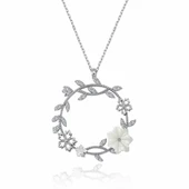 Mevsim Serenatı  Flowers Gümüş Kolye - Gümüş thumbnail 1