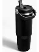 Stanley The Iceflow Flip Straw 0.89 lt Pipetli Termos Bardak Siyah thumbnail 2