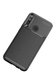 LitaeTrend Huawei P40 Lite E Kılıf Auto Focus Karbon Kapak - Siyah thumbnail 2