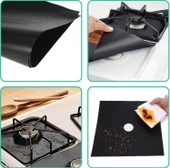 Ocak Koruyucu Folyo Yanmaz Yapışmaz 4'lü Set SiYAH thumbnail 1