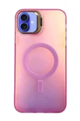 LitaeTrend iPhone 16 Plus Kılıf Primera Magsafe Standlı Kapak - Pembe thumbnail 1