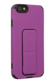 LitaeTrend iPhone 6 Kılıf Mega Standlı Silikon - Mor thumbnail 2