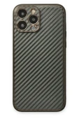 LitaeTrend iPhone 13 Pro Kılıf Coco Karbon Silikon - Füme thumbnail 1