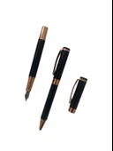 NEVCE STORE Premium Dolma ve Roller Kalem Seti Şık Metal Gövde Özel Hediye Kutulu thumbnail 4