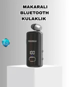 Bluetooth 5.3 Kablosuz Kulaklık Geri Çekilebilir Kablolu ve Ekranlı thumbnail 1