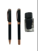 NEVCE STORE Premium Dolma ve Roller Kalem Seti Şık Metal Gövde Özel Hediye Kutulu thumbnail 3