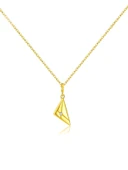 Golden Prism Işıltılı Minimal Kadın Gümüş Kolye thumbnail 1