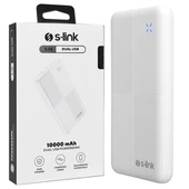 S-Link IP-G12N 10.000Mah Microusb + TYPE-C Beyaz Taşınabilir Pil Şarj Cihazı Powerbank thumbnail 4