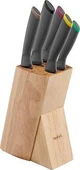 Tefal Fresh Kitchen 6 Parça Ahşap Bloklu Bıçak Seti thumbnail 1