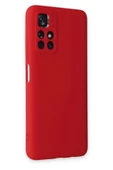 LitaeTrend Xiaomi Redmi Note 11T Kılıf Nano içi Kadife Silikon - Kırmızı thumbnail 2