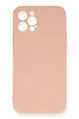LitaeTrend iPhone 12 Pro Max Kılıf Nano içi Kadife Silikon - Pudra thumbnail 1