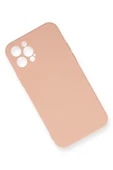 LitaeTrend iPhone 12 Pro Max Kılıf Nano içi Kadife Silikon - Pudra thumbnail 2