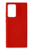 LitaeTrend Samsung Galaxy Note 20 Ultra Kılıf Nano içi Kadife Silikon - Kırmızı thumbnail 1