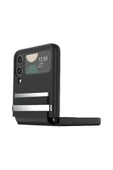 LitaeTrend Samsung Galaxy Z Flip 3 Kılıf Belt Flip Kapak - Siyah thumbnail 4