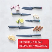 Tefal Fresh Kitchen 6 Parça Ahşap Bloklu Bıçak Seti thumbnail 3