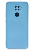 LitaeTrend Xiaomi Redmi Note 9 Kılıf Nano içi Kadife Silikon - Mavi thumbnail 1
