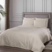 TAÇ JAKAR PİKE TAKIMI ÇİFT KİŞİLİK PALİNA BEJ thumbnail 1