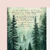 2026 Orman Masa Takvimi | Üç Aylık Takvim - Önceki Ay Sonraki Ay | Doğa ve Ağaç İllüstrasyonları | Minimal Ofis ve Ev De thumbnail 5