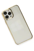 LitaeTrend iPhone 13 Pro Kılıf Element Silikon - Gold thumbnail 3