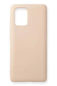 LitaeTrend Samsung Galaxy A91 / S10 Lite Kılıf Nano içi Kadife Silikon - Pudra thumbnail 1