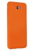 LitaeTrend Samsung Galaxy J7 Prime Kılıf Nano içi Kadife Silikon - Turuncu thumbnail 3