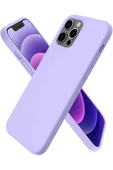 LitaeTrend iPhone 12 Pro Max Kılıf First Silikon - Lila thumbnail 1