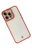 LitaeTrend iPhone 13 Pro Kılıf Liva Lens Silikon - Kırmızı thumbnail 3