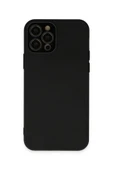 LitaeTrend iPhone 12 Pro Kılıf Lansman Glass Kapak - Siyah thumbnail 1