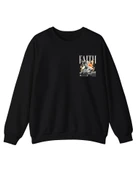 Baskılı Unisex, Sıfır Yaka Regular Sweatshirt thumbnail 2