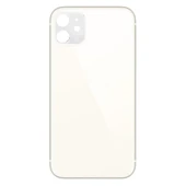 Apple iPhone 11 Uyumlu Logolu, Cam Arka Pil Kapağı Lazer Kesim - LENS HARİÇ thumbnail 1