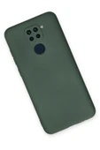 LitaeTrend Xiaomi Redmi Note 9 Kılıf Nano içi Kadife Silikon - Koyu Yeşil thumbnail 2