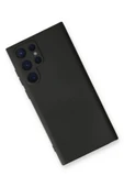 LitaeTrend Samsung Galaxy S22 Ultra Kılıf Nano içi Kadife Silikon - Siyah thumbnail 3