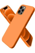 LitaeTrend iPhone 12 Pro Max Kılıf First Silikon - Turuncu thumbnail 1
