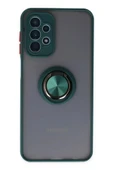 LitaeTrend Samsung Galaxy A23 4G Kılıf Montreal Yüzüklü Silikon Kapak - Yeşil thumbnail 1