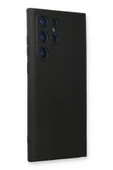 LitaeTrend Samsung Galaxy S22 Ultra Kılıf Nano içi Kadife Silikon - Siyah thumbnail 2