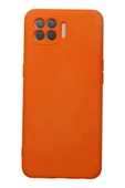 LitaeTrend Oppo Reno 4 Lite Kılıf Nano içi Kadife Silikon - Turuncu thumbnail 1